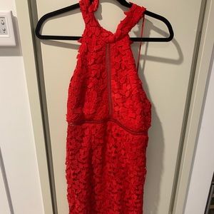 Bardot Cocktail Red Dress